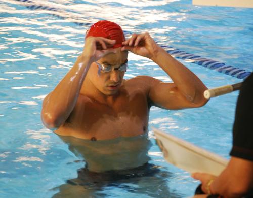 高地合宿を開始したロンドン五輪競泳代表の松田丈志