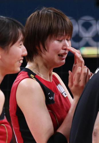 ＜日本・韓国＞試合後、涙が止まらない木村