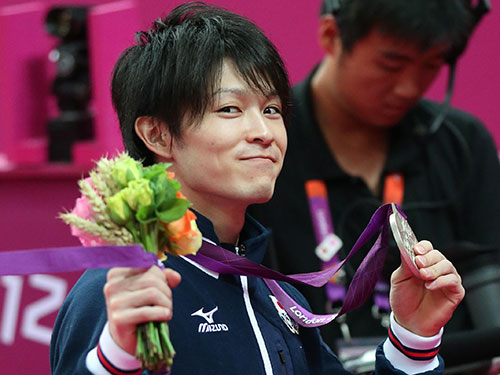 日本体操協会から最優秀選手に選出された内村航平