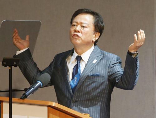 ２０２０年夏季五輪の招致プレゼンテーションをする東京都の猪瀬直樹知事