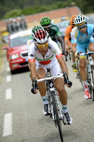 ツール・ド・フランスの第５ステージを走る新城幸也