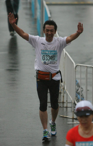 第３回東京マラソンは５時間５６分９秒で完走した宮根誠司アナ