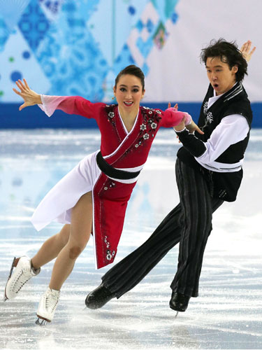ソチ五輪に出場したフィギュアスケート・アイスダンスのキャシー・リード、クリス・リード姉弟