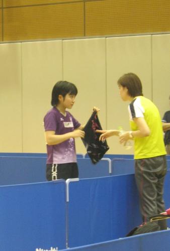 アジア選手権選考会の準決勝で敗退した卓球女子の平野美宇