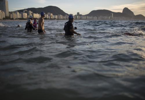 リオ五輪のボートやセーリング会場となる３つの競技会場は選手に重大影響を与える危険性があるとされた（ＡＰ）