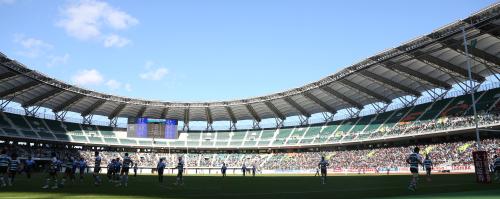 五郎丸人気もあり、１万３０５１人の観衆が集まったエコパスタジアム