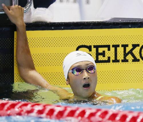 競泳コナミオープン女子50メートル自由形決勝　24秒74の日本新で優勝した池江璃花子