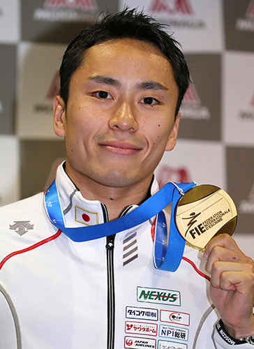 昨年の世界選手権男子フルーレ個人で金メダルに輝いた太田雄貴