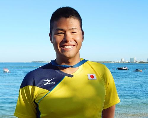 水泳オープンウオーターでリオ五輪出場を決め笑顔の平井康翔