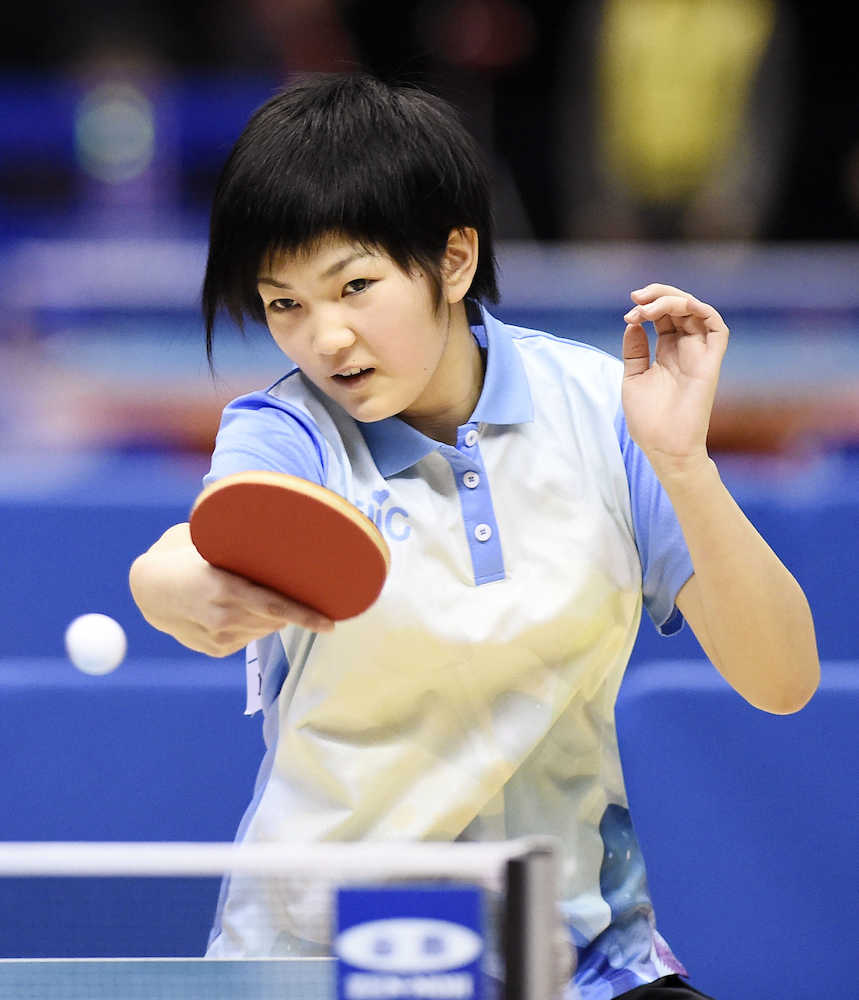 卓球全日本選手権女子シングルス２回戦で敗れた木原