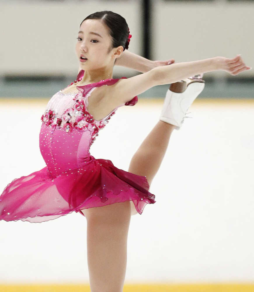 全中スケートフィギュア女子で初優勝した本田真凜のフリー