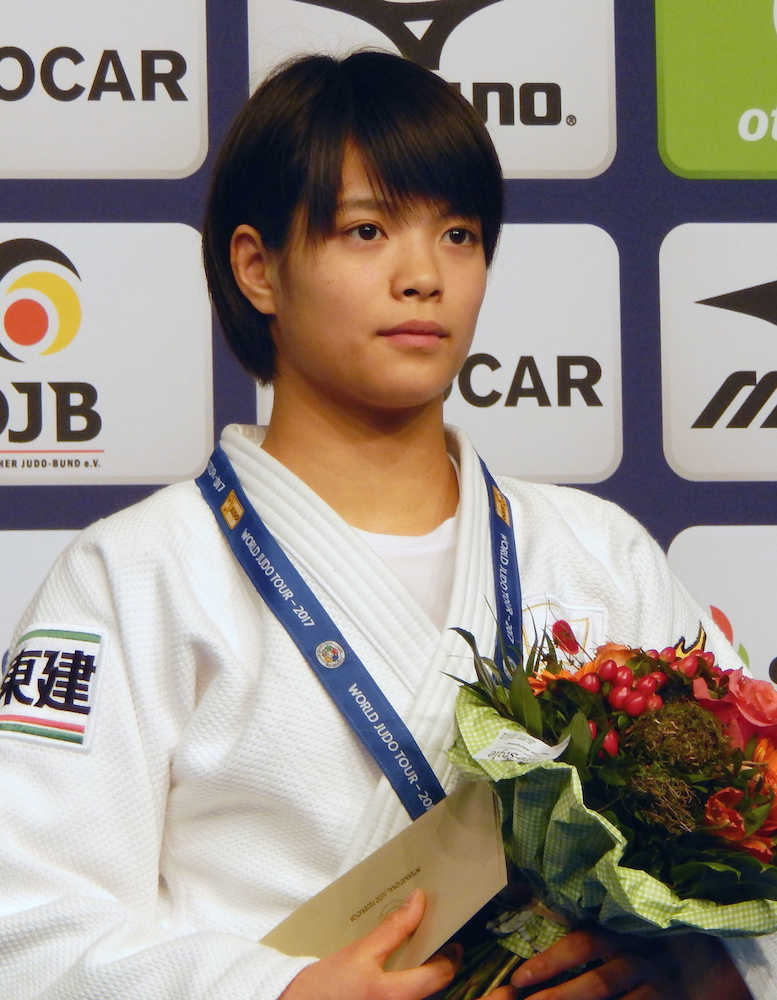 柔道のグランプリ大会の女子５２キロ級で優勝した阿部詩