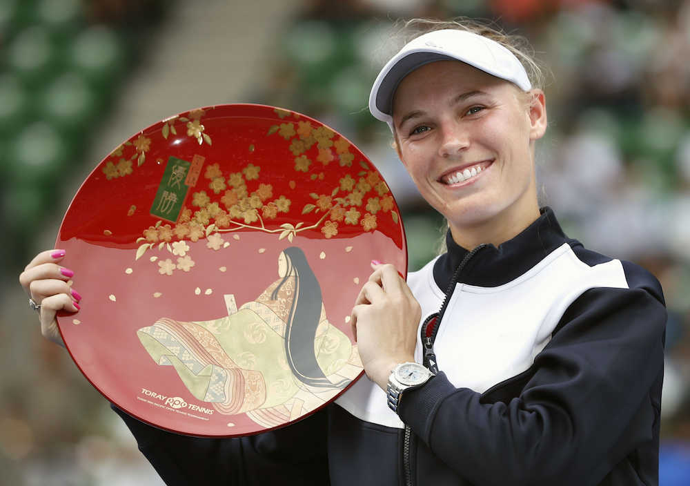女子シングルスで優勝し、連覇を果たしたキャロライン・ウォズニアッキ
