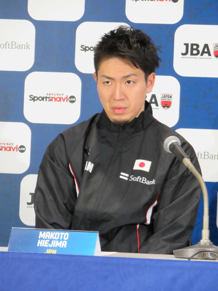 バスケ男子日本代表のエース比江島慎はフィリピン戦で２０得点したものの、黒星発進に渋い表情