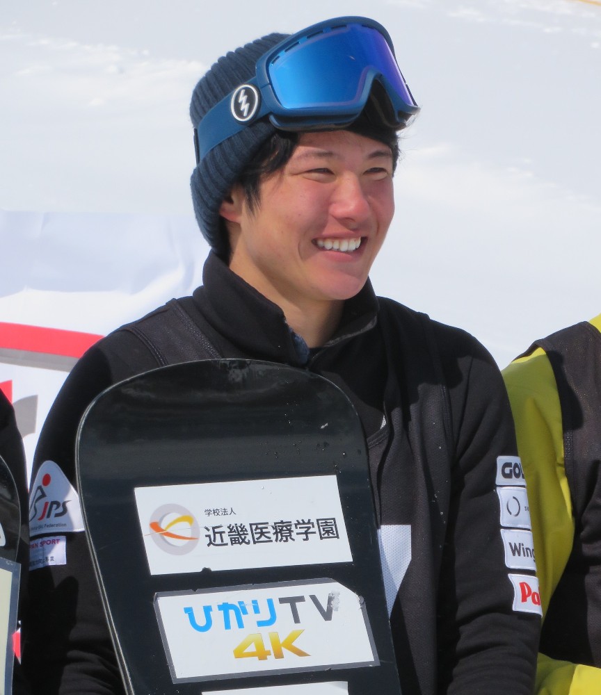 男子スノーボードの成田緑夢