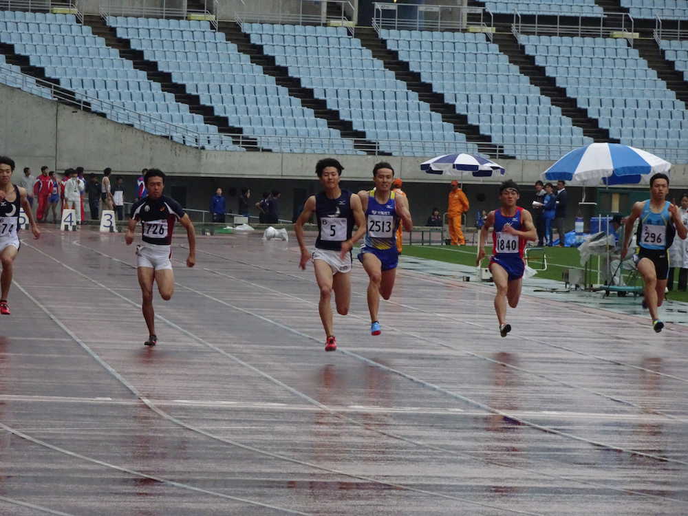 陸上の大阪記録会男子１００メートルに出場した多田修平は１０秒３５で今季国内２戦目を終えた