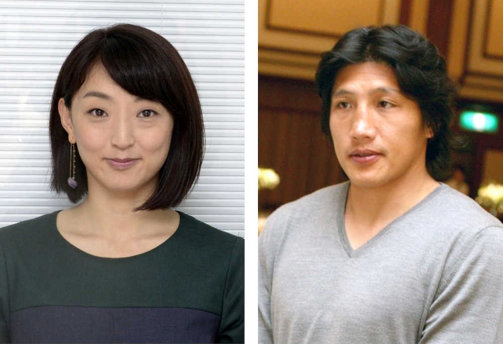 ブログで離婚を明らかにした岩崎恭子さん（左）と斉藤祐也氏