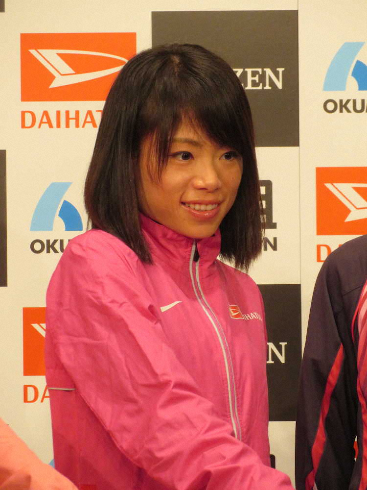 MGCファイナルチャレンジの大阪国際女子マラソンへの意気込みを語った松田瑞生