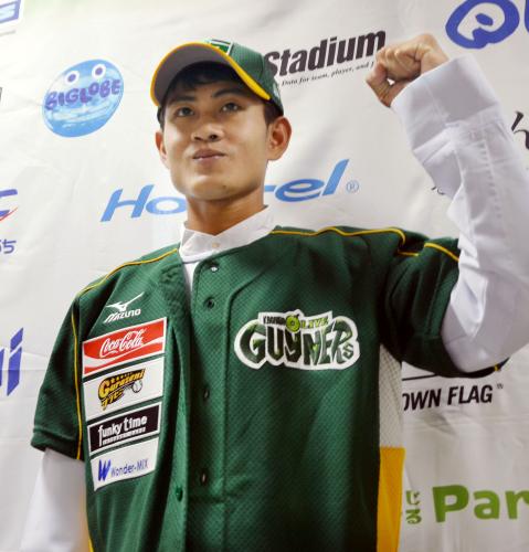 四国アイランドリーグｐｌｕｓの香川オリーブガイナーズに入団したミャンマー人のゾーゾー・ウー投手