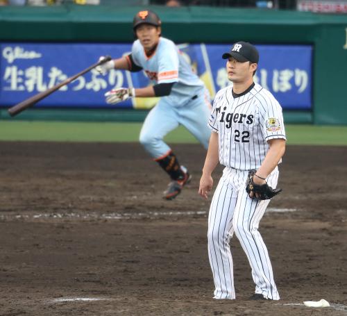 ＜神・巨＞９回無死一塁、呉昇桓は橋本に同点とされる適時二塁打を打たれる