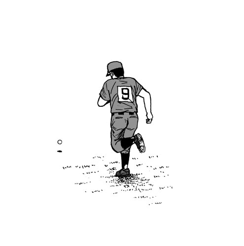 【野球部あるある】後逸した打球を取りに行く外野手の背中ほど、寂しいものはない（Ｃ）クロマツテツロウ