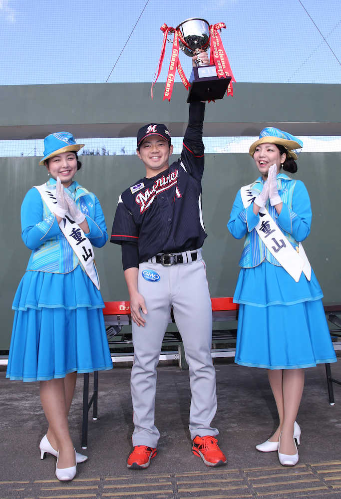 「あなたがチョコを渡したい選手」投票で２位の平沢とのデッドヒートを制しトップに輝いた成田