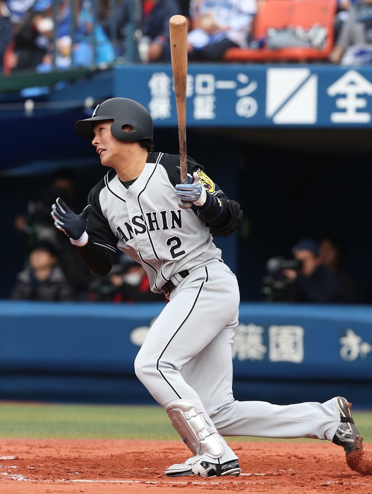 昨年４月３日、横浜スタジアムでプロ初安打と初本塁打を同時に達成した北條