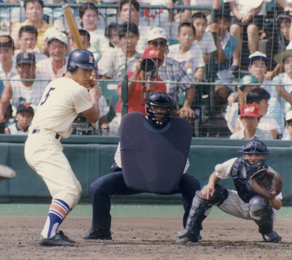 ９２年８月１６日、明徳義塾戦で５打席連続敬遠された星稜の松井秀喜内野手