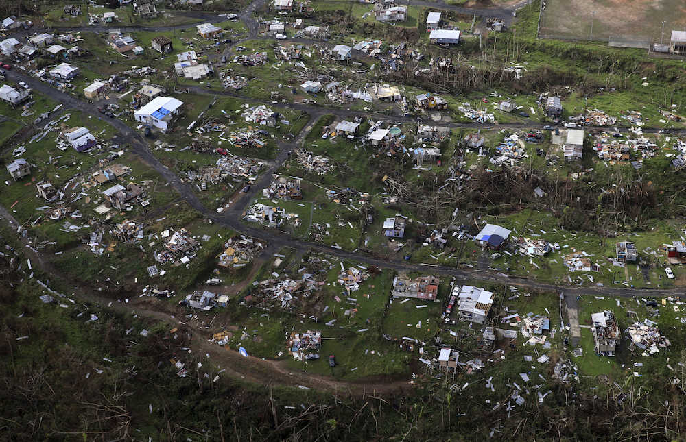 昨年にハリケーン「マリア」の直撃を受けたプエルトリコ（ＡＰ）