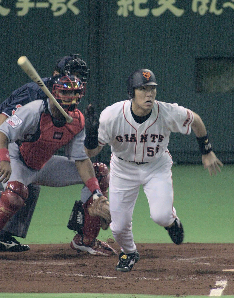 ２０００年の日米野球で４番を務めた巨人・松井