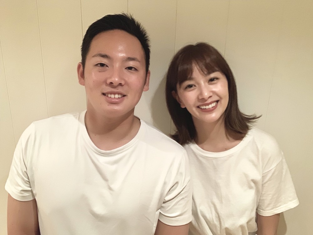 結婚を発表した楽天の松井裕樹投手（左）と女優の石橋杏奈