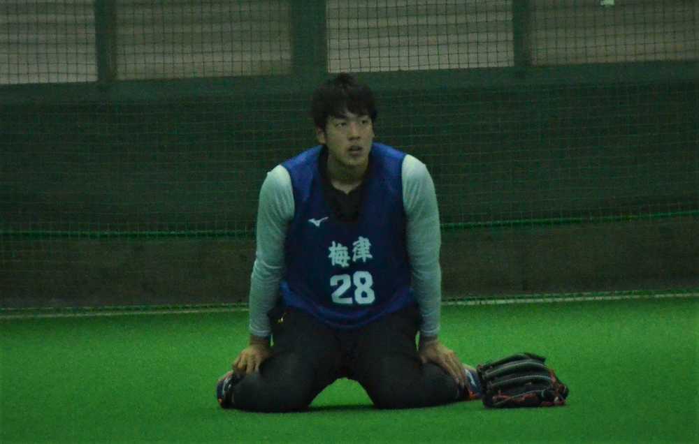 【画像・写真】中日ドラ２・梅津　大事を取ってノースロー　１０日に軽度のインピンジメント症候群と診断