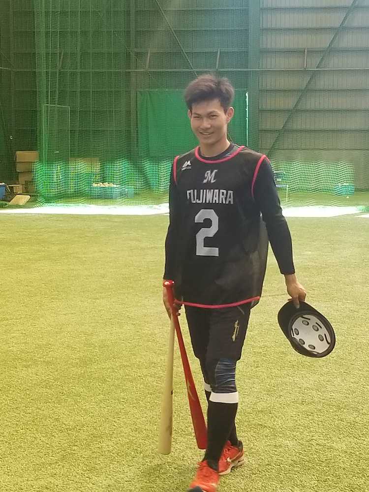 【画像・写真】ロッテドラ１藤原、福浦にプロの極意学ぶ「父と同じ年齢…間近で見て吸収したい」