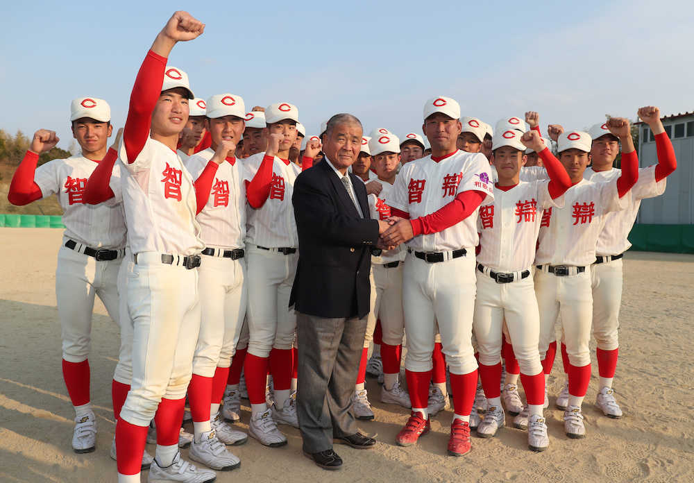【画像・写真】智弁和歌山２年連続センバツ切符　高嶋名誉監督「思った通りやればいい」とエール