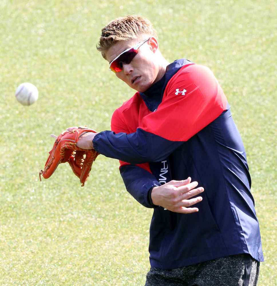 【画像・写真】阪神・糸井、瞬発系トレで体締まった？「例年通り１２０キロ。冗談や」