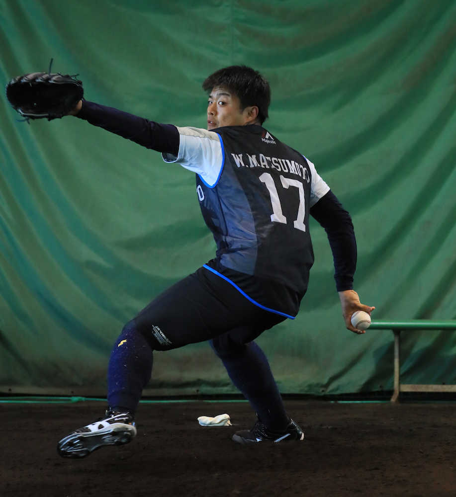 【画像・写真】西武ドラ１・松本航、自主トレで貫く“マイペース”に感じた意志の強さ