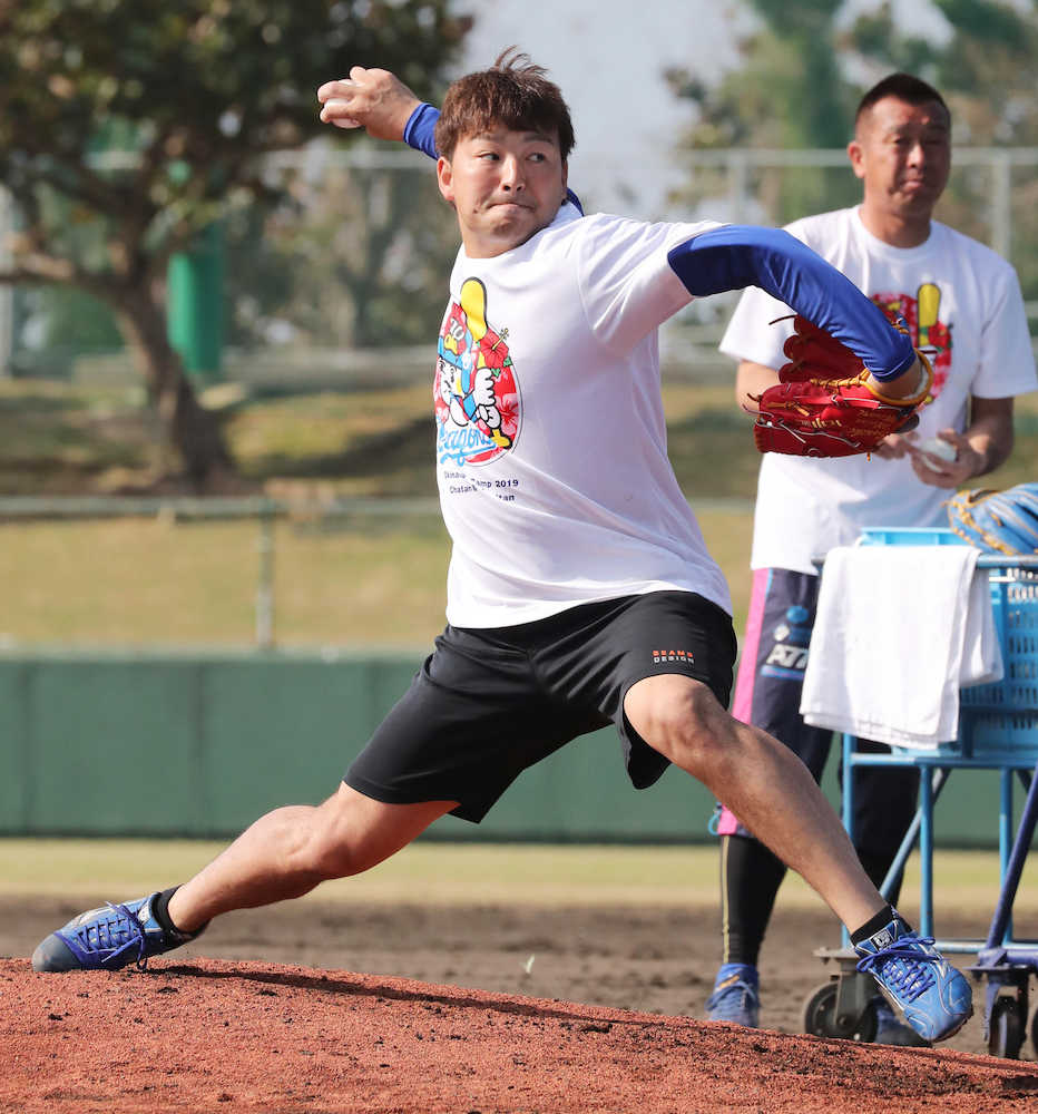 【画像・写真】中日・田島　打撃投手初登板で手応え　オール直球30球「しっかり腕を振れた」