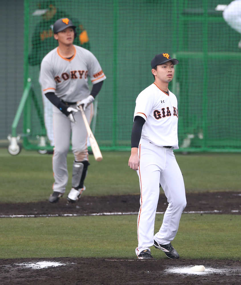 【画像・写真】巨人・高田、志願のブルペン　セット時の投球改善へ「徹底的に」