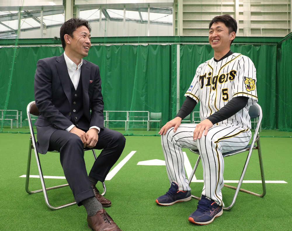 【画像・写真】阪神ドラ１近本＆赤星氏が“快足対談”　「盗塁王」「新人王」の秘訣は？