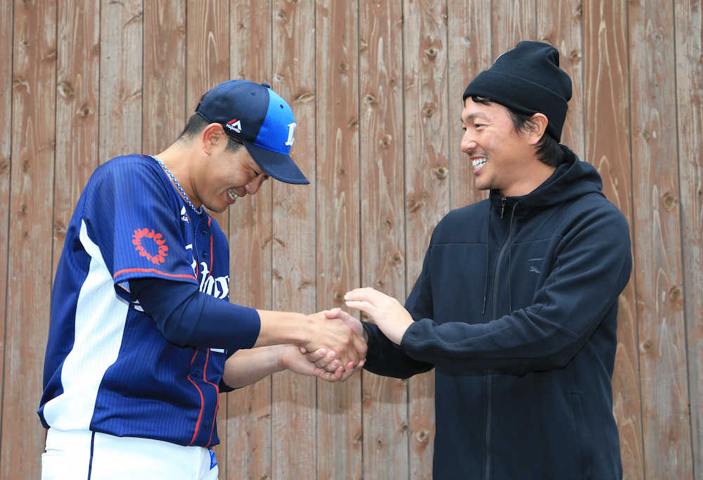【画像・写真】元巨人コンビ爆笑激励！内海１０３球に長野ニヤリ「打てそう」