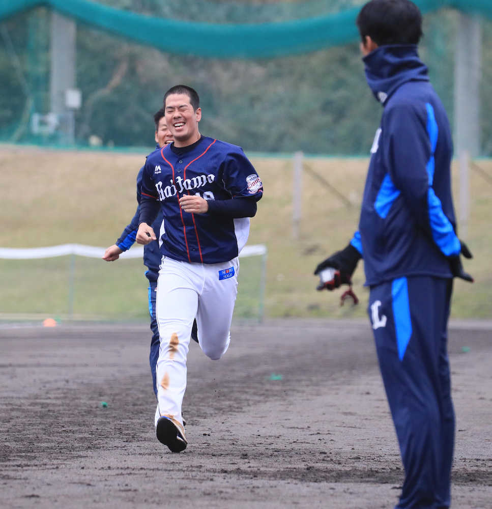 【画像・写真】西武　多和田　初打撃投手で指トレ効果実感「今までにない感覚」