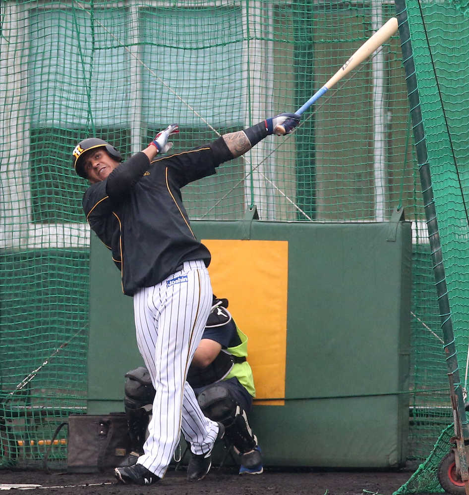 【画像・写真】阪神　新助っ人マルテ「４番・三塁」で実戦デビューも　掛布ＳＥＡも「楽しみ」