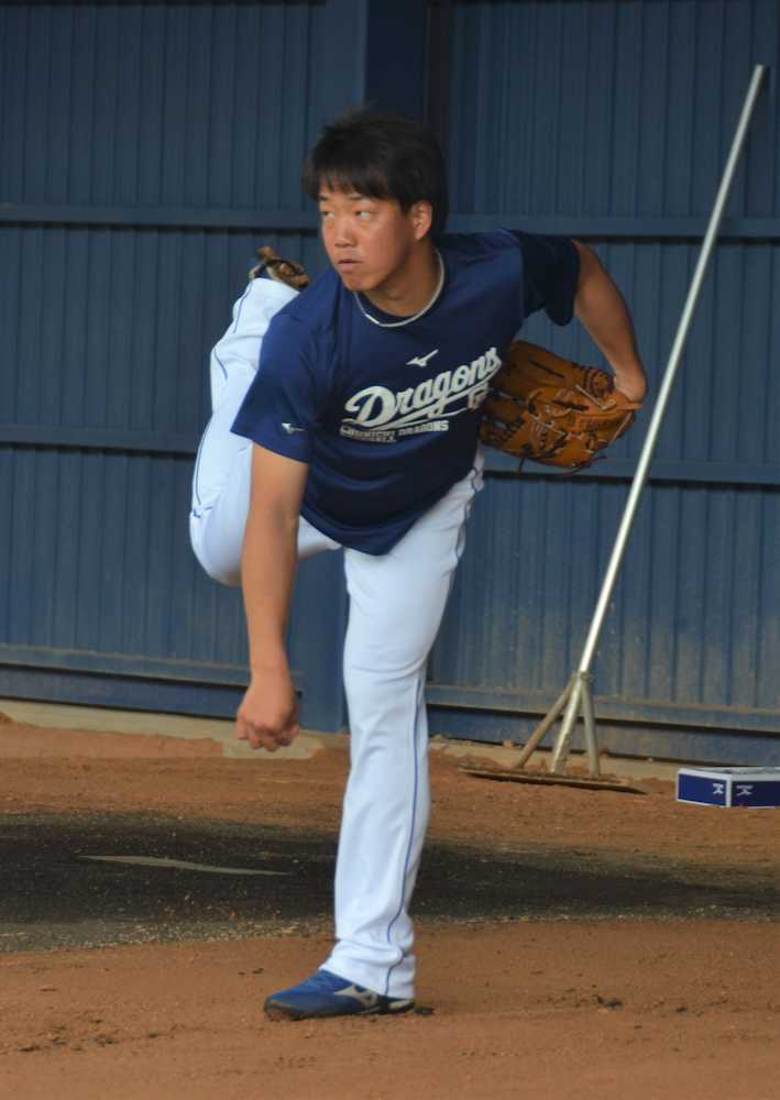 【画像・写真】中日　チーム初実戦の先発は柳　与田監督が明言「順調に来ているし期待」