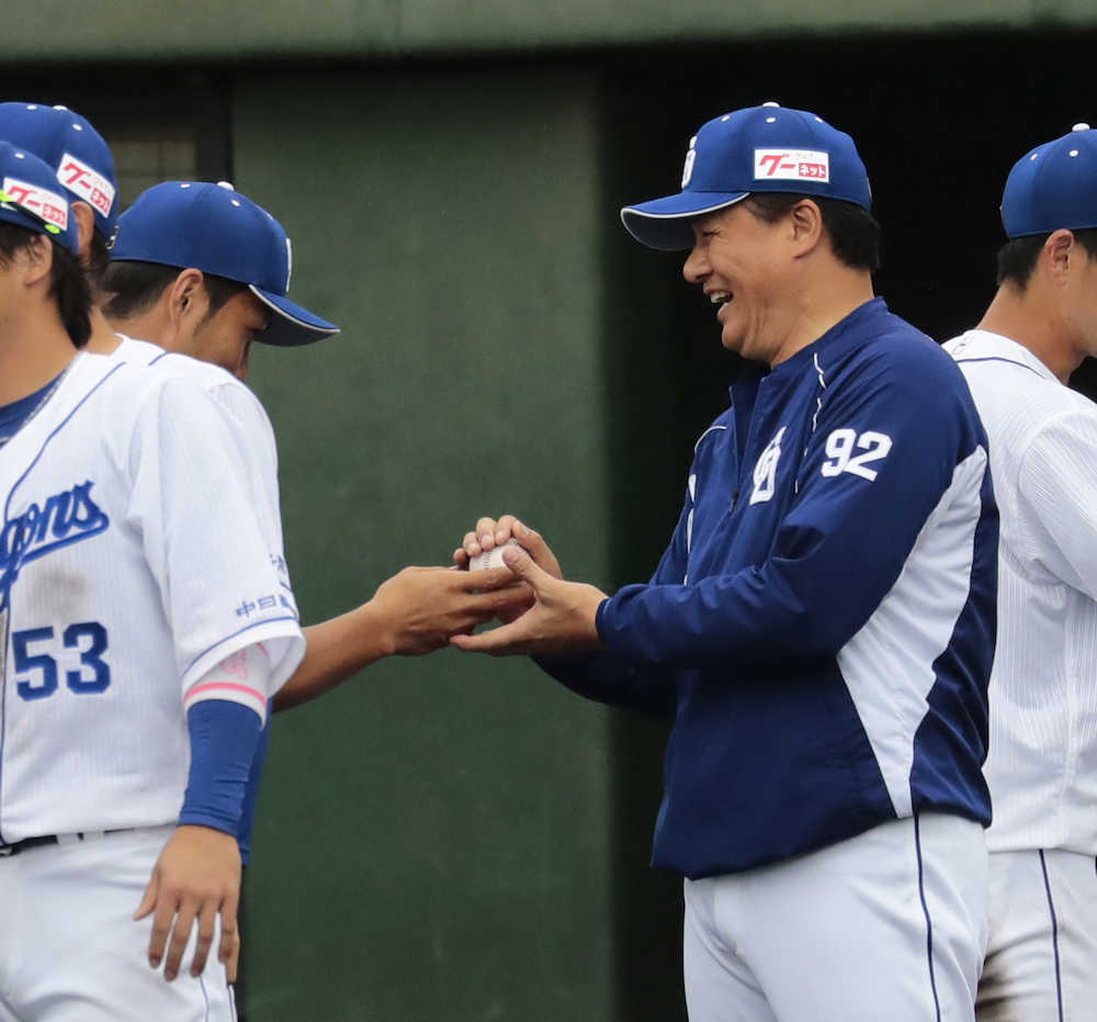 【画像・写真】中日１８得点＆完封でハンファに勝利　与田監督「全体的に良かった」