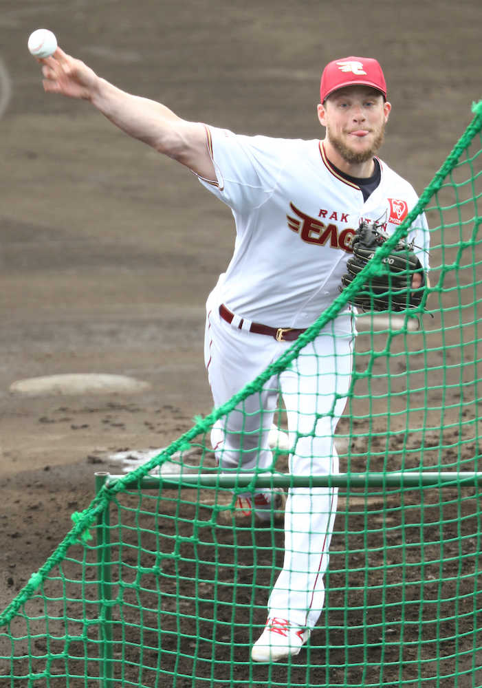 【画像・写真】楽天・ブセニッツ　手応えのフリー打撃登板　平石監督も評価「ボールに力あった」