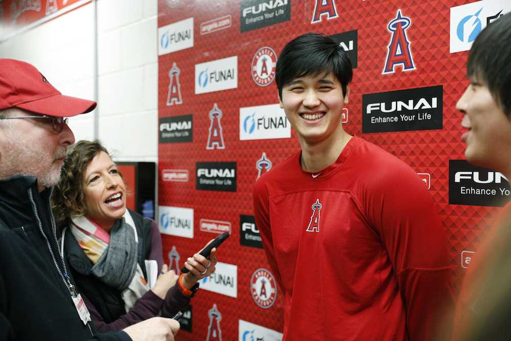 【画像・写真】大谷　同じア西地区、雄星先輩との対戦心待ち　今季１９試合予定