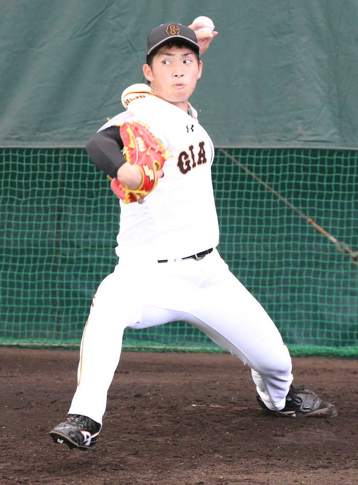 【画像・写真】巨人ドラ１高橋　１５日シート打撃登板へ「真っすぐ突き詰めたい」