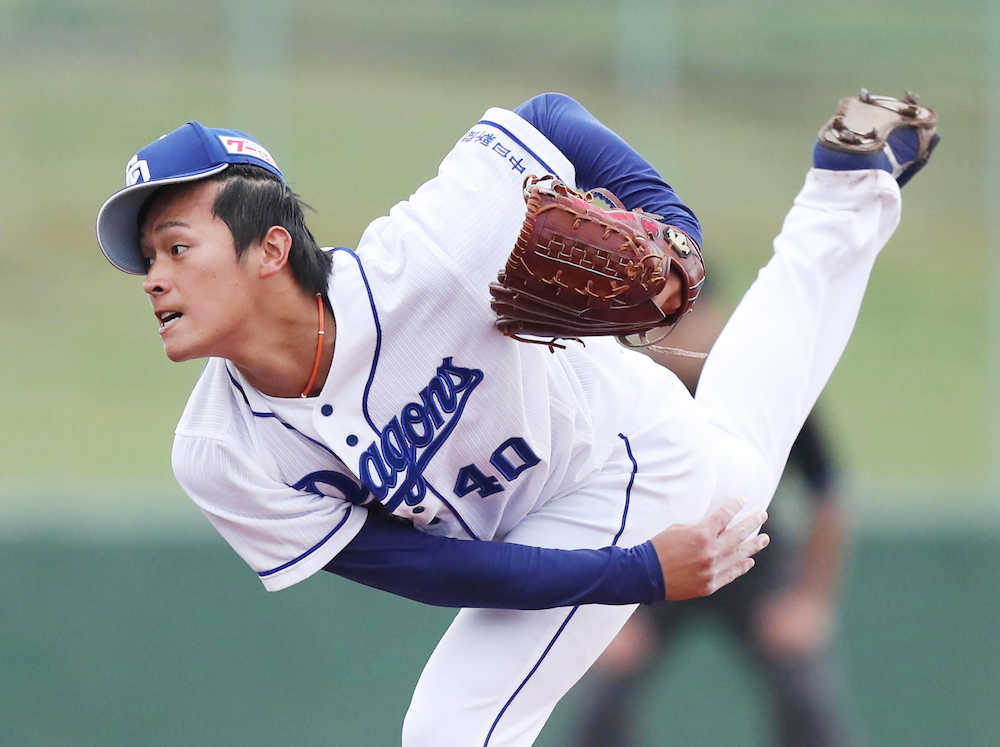 【画像・写真】中日　石川翔　潜在能力の高さ示すも「自滅です」