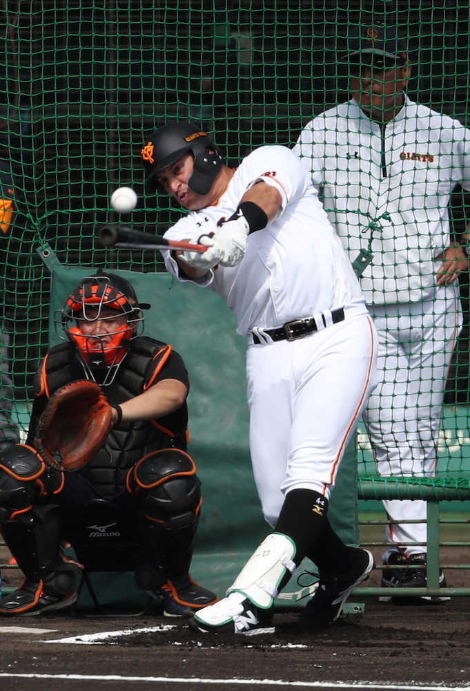 【画像・写真】巨人　ゲレも場外弾、こちらは車直撃「すいません、すいません…」