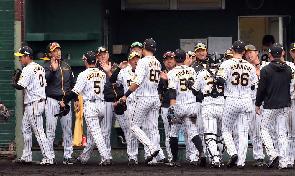 【画像・写真】超積極的な矢野野球　対外試合初白星　早くも“イズム”浸透　ノーサイン走塁連発